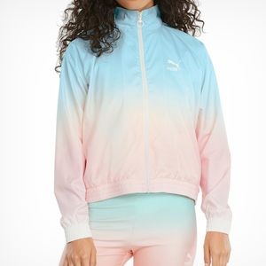 NWT PUMA Gloaming Allover Print Full- Zip Jacket
